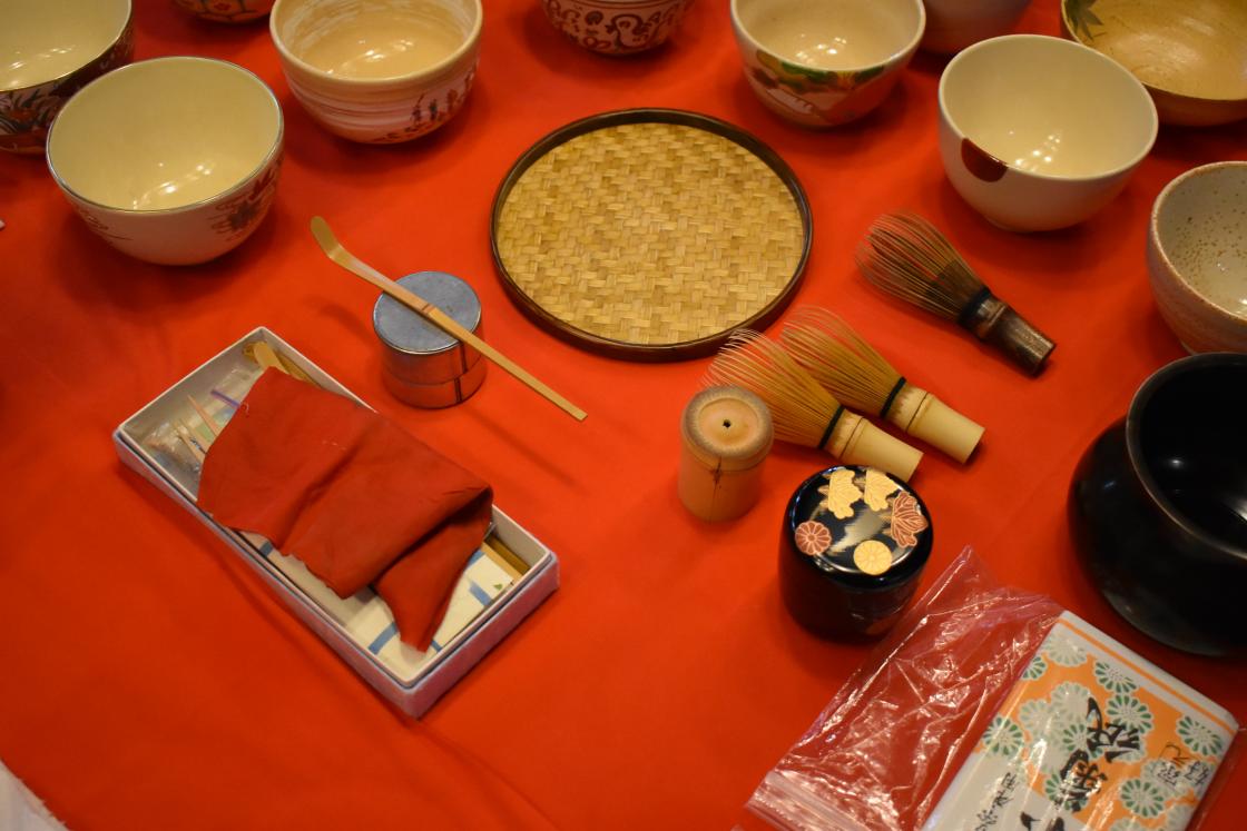 Traditional Japanese tea ceremony in Frank Lloyd Wright Smith House