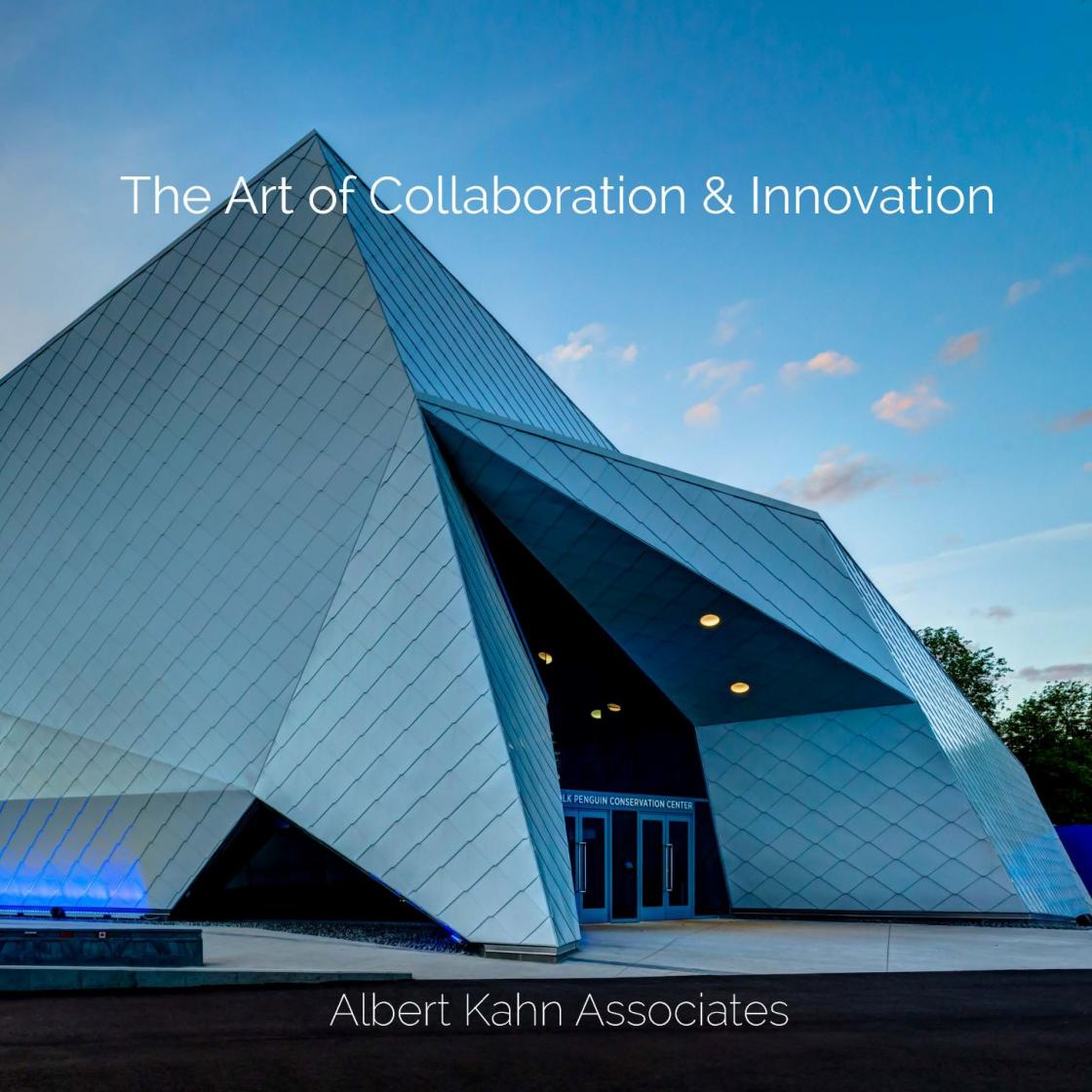 Image of the Polk Penguinarium on the cover of The Art of Collaboration & Innovation: Albert Kahn Associates