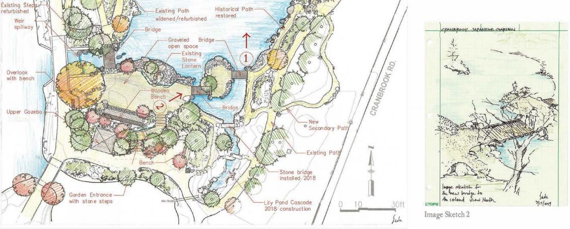 Image of Sadafumi Uchiyama's plan design for the New Entrance Garden of the Japanese Garden