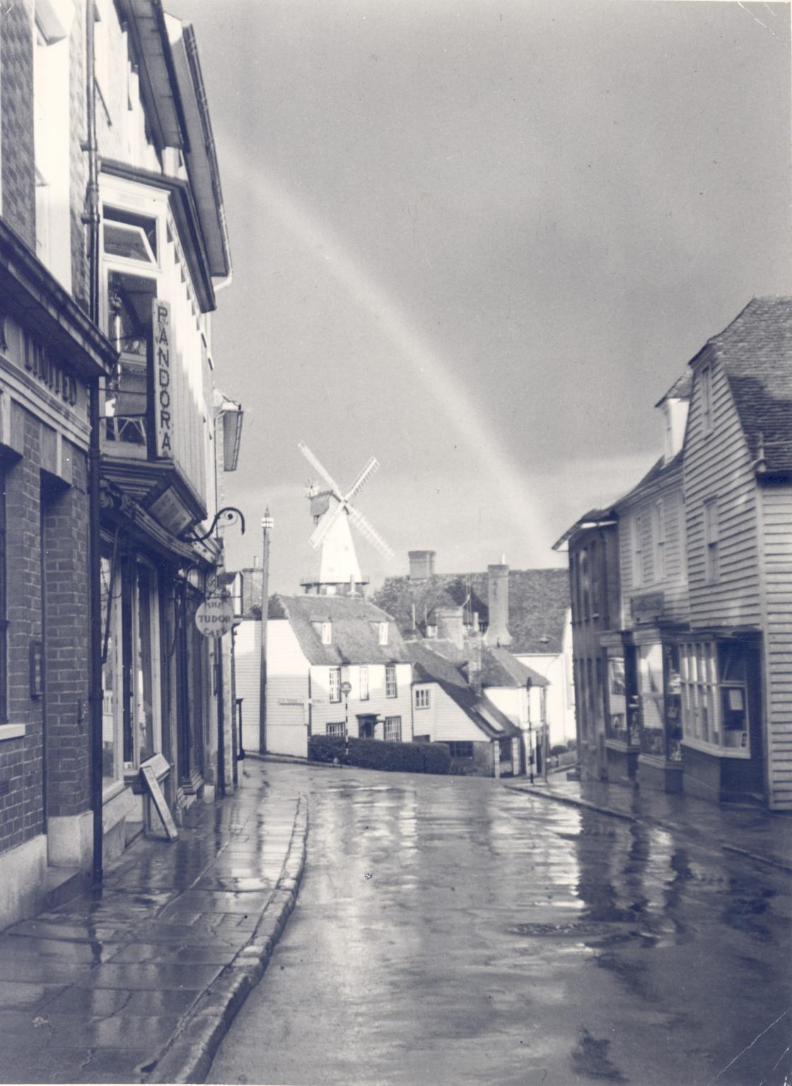 Historic photograph of a street in Cranbrook, UK