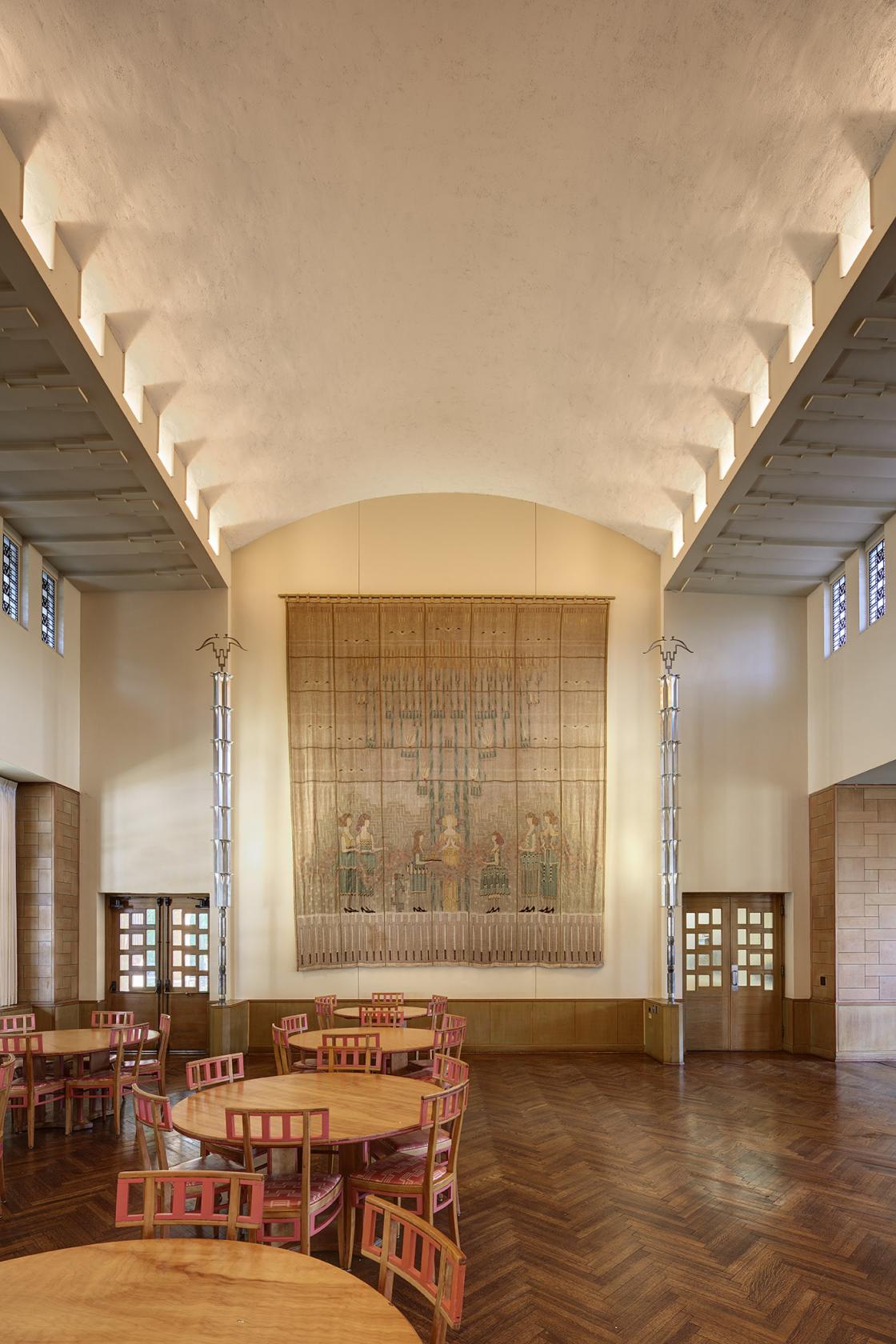 Kingswood School Dining Hall, 2015. James Haefner, photographer. Courtesy of Cranbrook Center for Collections and Research.