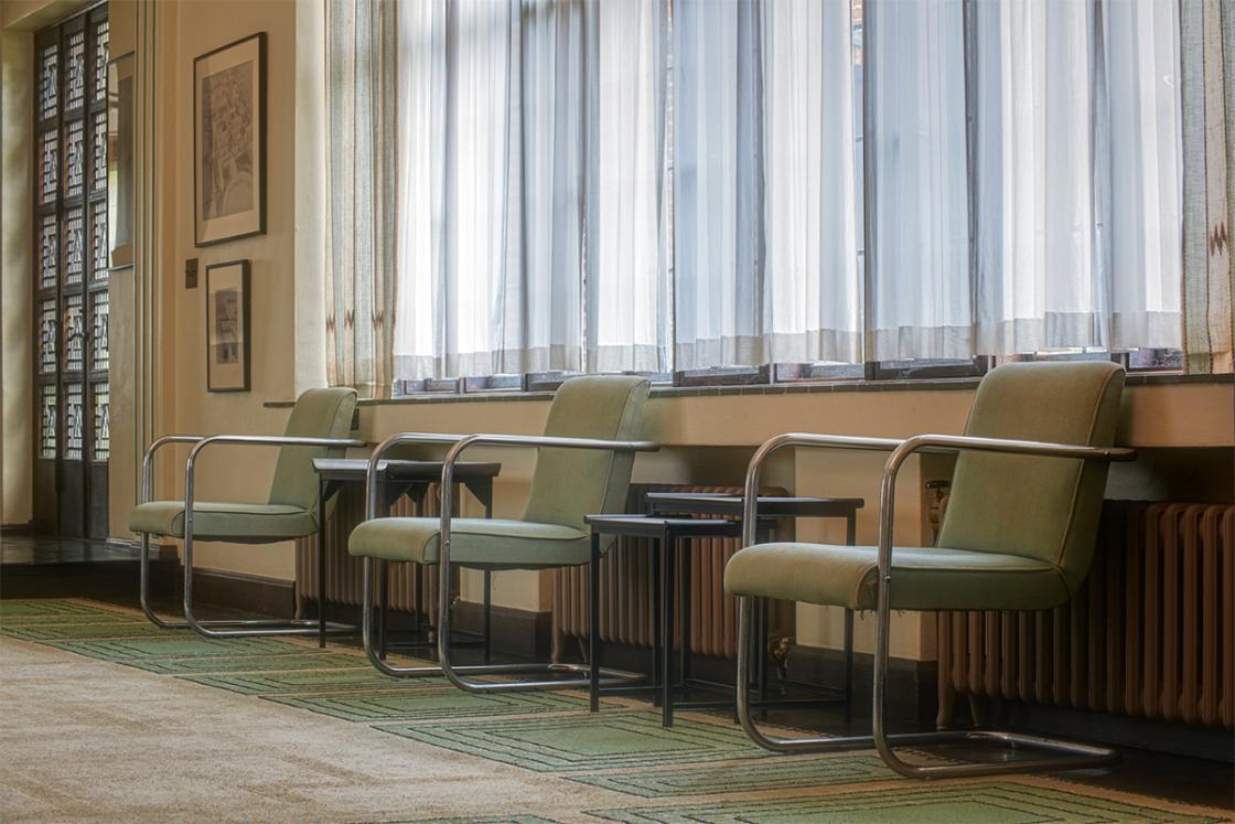 Saarinen House living room chairs. Photograph by James Haefner.