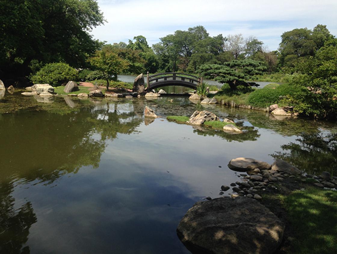 Photograph of Garden of the Phoenix or the Osaka Garden with Chicago’s Jackson Park, which also Received a MLIT Grant in 2018.