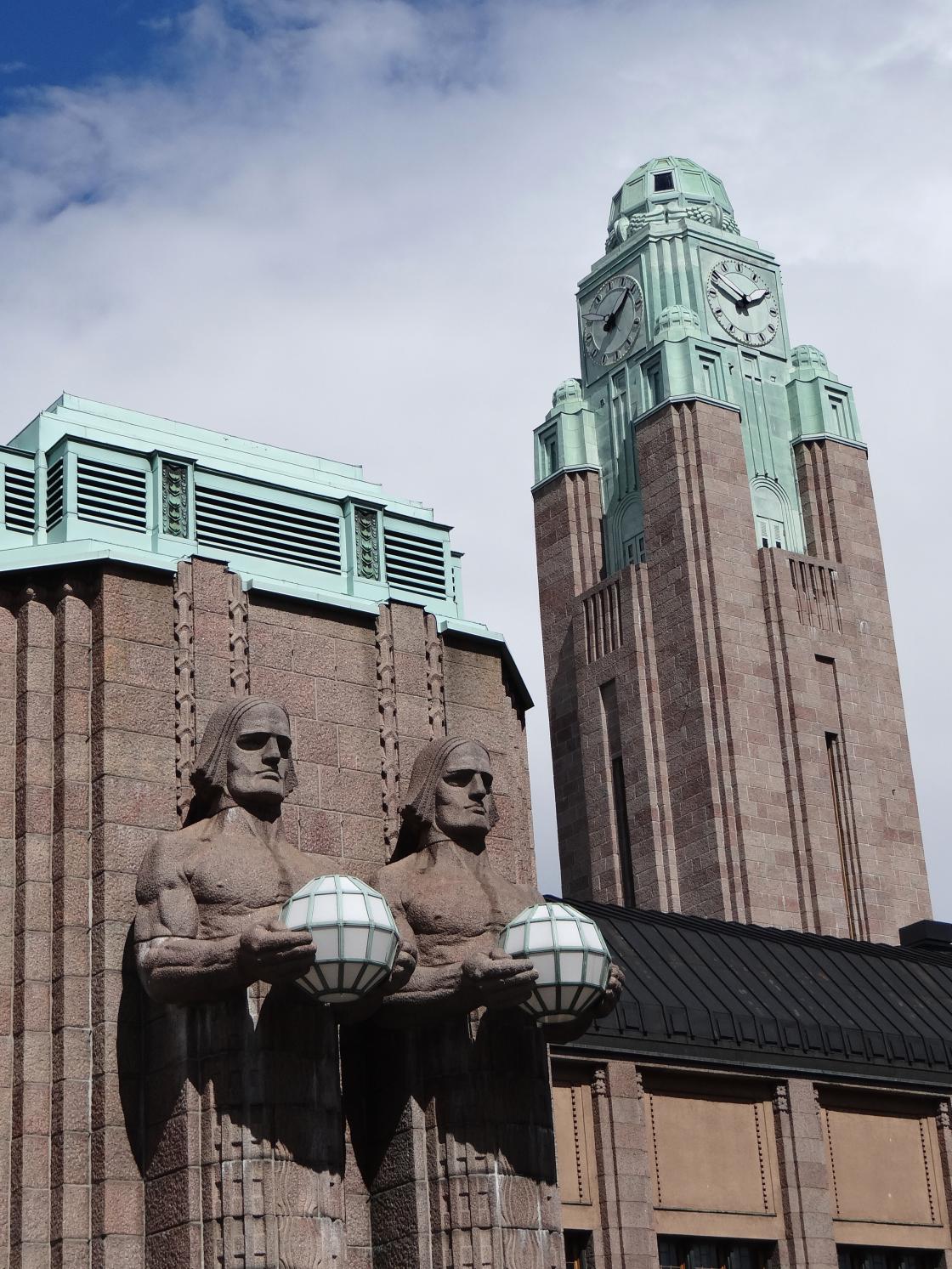 Photograph of a detail of Helsinki Central Station