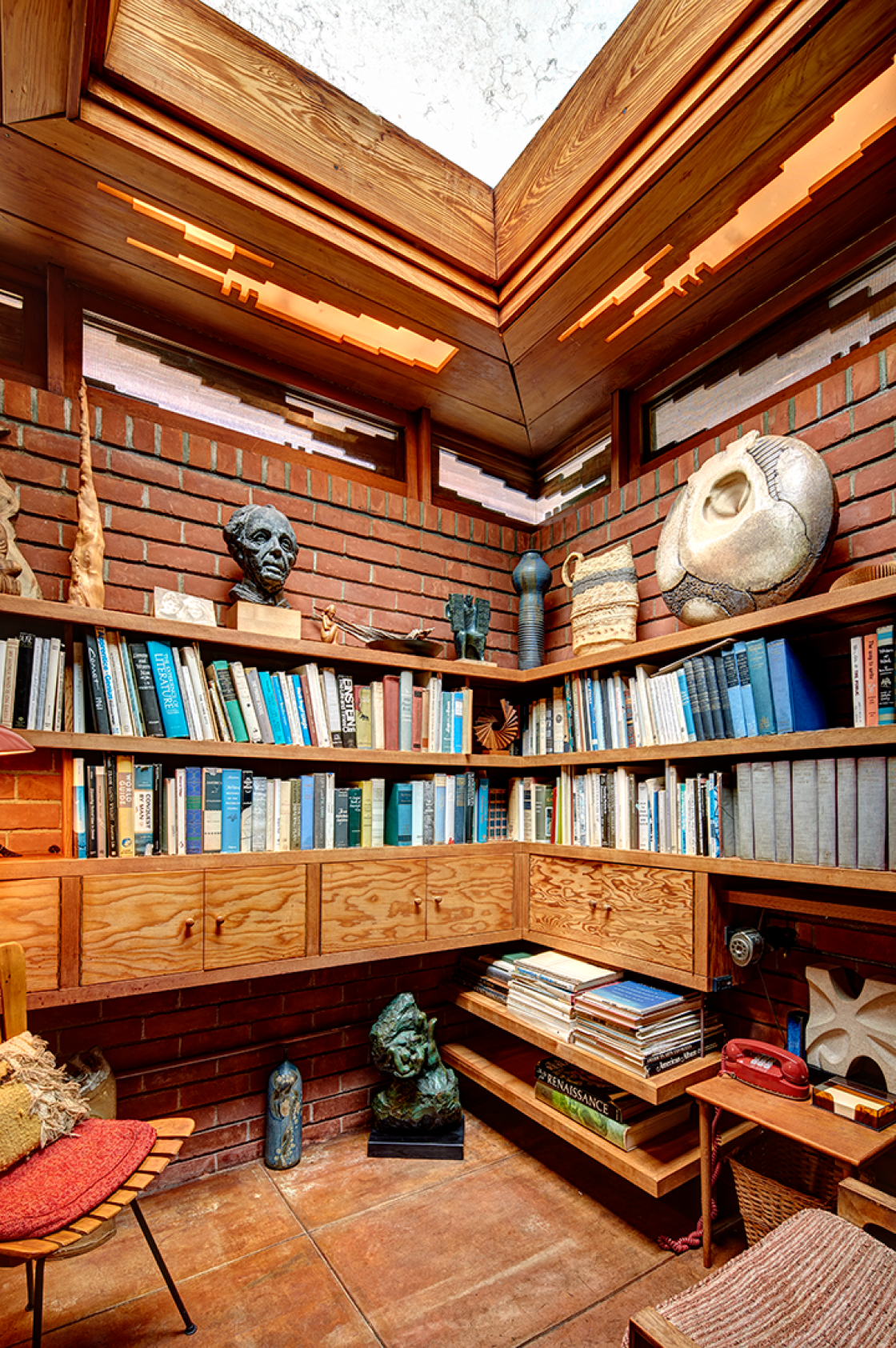 Frank Lloyd Wright Smith House library photograph by James Haefner