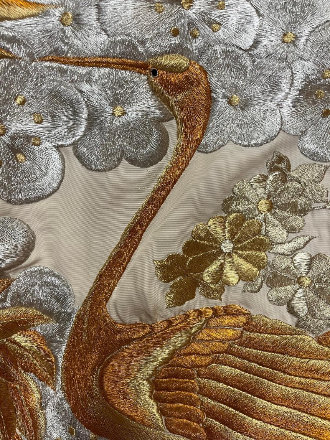 Photograph of a detail on a traditional Japanese kimono