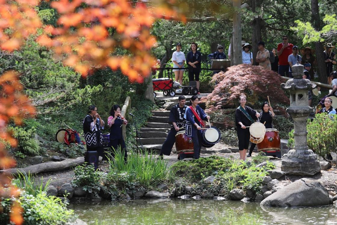 Japanese Garden, Bon Festival, Taiko