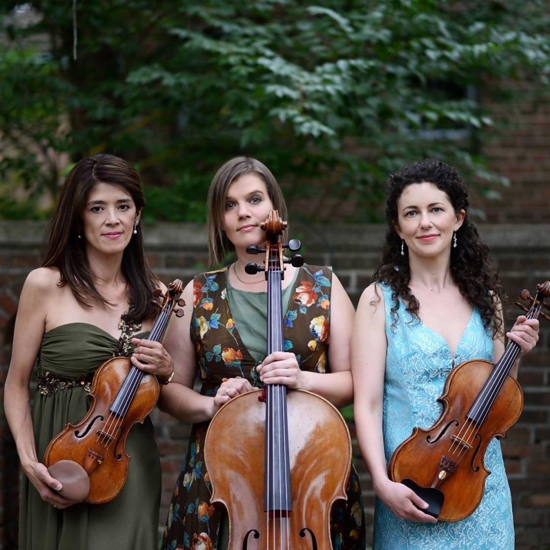 Muse Ensemble photographed in the Saarinen House Courtyard by Jennifer Ilene.