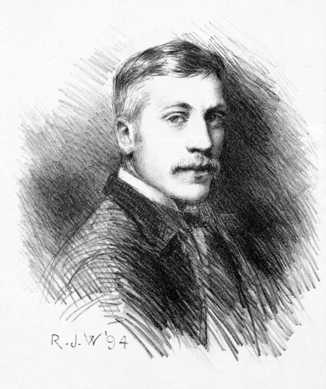 Robert J. Wickenden, Self Portrait, 1894, lithograph (18 x 16 cm). Private Collection, Montréal, Canada. Photography Courtesy Ken Watson.